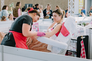 Beauty therapy vertegenwoordigd door Christine op EuroSkills