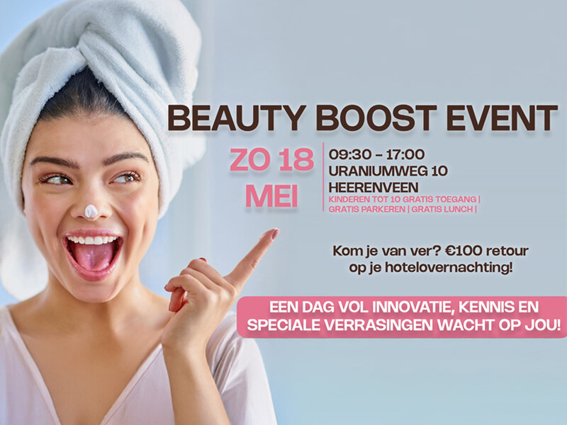 Zondag 18 mei: hét Beauty Boost Event in Heerenveen!